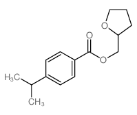 oxolan-2-ylmethyl 4-propan-2-ylbenzoate结构式