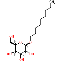 壬基-Β-D-葡萄吡喃糖甙结构式