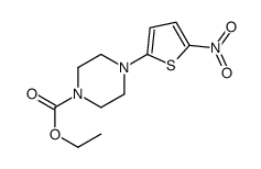 ethyl 4-(5-nitrothiophen-2-yl)piperazine-1-carboxylate结构式