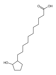 11-(2-hydroxycyclopentyl)undecanoic acid结构式