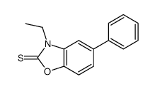 3-ethyl-5-phenyl-1,3-benzoxazole-2-thione Structure