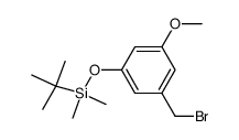 3-(tert-butyldimethylsilyloxy)-5-methoxybenzyl bromide结构式