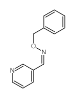 3-Pyridinecarboxaldehyde, O- (phenylmethyl)oxime Structure