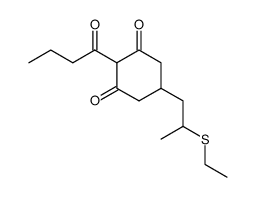 2-butyryl-5-(2-ethylthiopropyl)cyclohexane-1,3-dione Structure