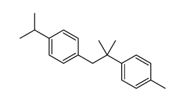 1-methyl-4-[2-methyl-1-(4-propan-2-ylphenyl)propan-2-yl]benzene结构式