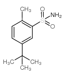 Benzenesulfonamide,5-(1,1-dimethylethyl)-2-methyl- Structure