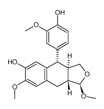 (1R,3aR,4S,9aR)-1,7-dimethoxy-4-(4'-hydroxy-3'-methoxyphenyl)-1,3,3a,4,9,9a-hexahydronaphtho[2,3-c]furan-6-ol Structure