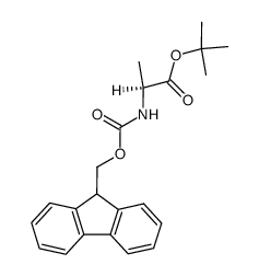 (2S)-2-(9H-Fluoren-9-ylmethoxycarbonylamino)propionic acid tert-butyl ester Structure