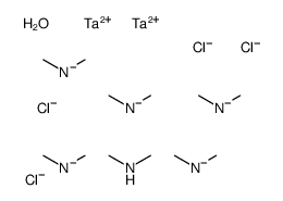 dichlorotantalum,dimethylazanide,N-methylmethanamine,hydrate Structure