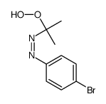 (4-bromophenyl)-(2-hydroperoxypropan-2-yl)diazene结构式