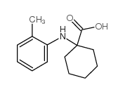 1-o-甲苯基氨基环己烷羧酸结构式