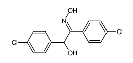 1,2-bis(4-chlorophenyl)-2-hydroxyethan-1-one oxime结构式
