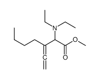 methyl 2-(diethylamino)-3-ethenylideneheptanoate结构式