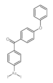 Arsonous diiodide,[4-(4-phenoxybenzoyl)phenyl]- (9CI) structure