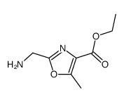ethyl 2-(aminomethyl)-5-methyl-1,3-oxazole-4-carboxylate结构式