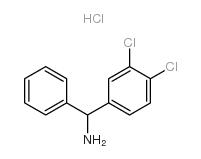 (3,4-二氯苯基)(苯基)甲胺盐酸盐结构式