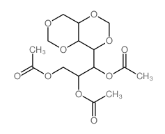 L-glycero-L-gluco-Heptitol,1,3:2,4-di-O-methylene-, triacetate (8CI) Structure