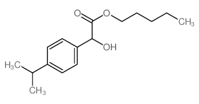 pentyl 2-hydroxy-2-(4-propan-2-ylphenyl)acetate structure