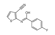 Benzamide, N-(3-cyano-2-thienyl)-4-fluoro- (9CI) Structure