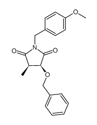 (3S,4R)-3-benzyloxy-1-(4-methoxybenzyl)-4-methylpyrrolidine-2,5-dione Structure