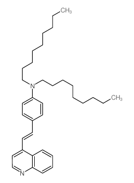 N-nonyl-N-[4-(2-quinolin-4-ylethenyl)phenyl]nonan-1-amine Structure