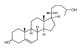 27-nor-cholest-5-ene-3β,25ξ-diol Structure