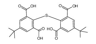 bis[2,6-dicarboxy-4-(1,1-dimethylethyl)phenyl] sulfide结构式