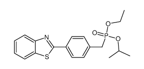 Ethyl Isopropyl 4-(Benzothiazol-2-yl)benzylphosphonate结构式