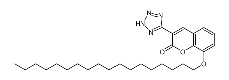 8-octadecoxy-3-(2H-tetrazol-5-yl)chromen-2-one结构式