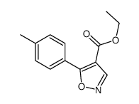 4-Isoxazolecarboxylicacid,5-(4-methylphenyl)-,ethylester(9CI)结构式