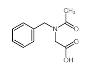 2-(acetyl-benzyl-amino)acetic acid structure