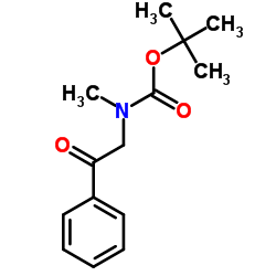 2-Methyl-2-propanyl methyl(2-oxo-2-phenylethyl)carbamate structure