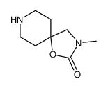 3-甲基-1-氧杂-3,8-二氮杂-螺[4.5]葵烷-2-酮结构式