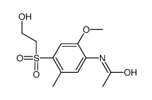 4''-[(2-Hydroxyethyl)-sulfonyl]-2''-methoxy-5''-methylacetanilide Structure