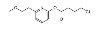 6-(2-methoxyethyl)pyridin-2-yl 4-chlorobutanoate Structure