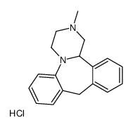 (R)-1,2,3,4,10,14b-hexahydro-2-methyldibenzo[c,f]pyrazino[1,2-a]azepine monohydrochloride Structure