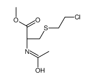 methyl (2R)-2-acetamido-3-(2-chloroethylsulfanyl)propanoate结构式