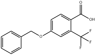 4-Benzyloxy-2-(trifluoromethyl)benzoic acid结构式