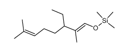 ethyl-3 dimethyl-2,7 trimethylsilyloxy-1 octadiene-1,6 Structure