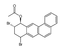 (-)-trans-11-acetoxy-8,10-dibromo-8,9,10,11-tetrahydrobenz[a]anthracene Structure