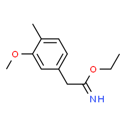 Benzeneethanimidic acid, 3-methoxy-4-methyl-, ethyl ester (9CI)结构式