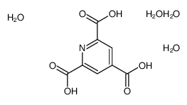 pyridine-2,4,6-tricarboxylic acid,tetrahydrate Structure