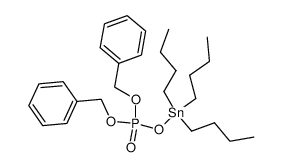 dibenzyl tributylstannyl phosphate Structure
