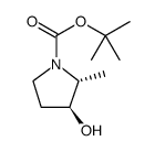 1-Pyrrolidinecarboxylicacid,3-hydroxy-2-methyl-,1,1-dimethylethylester,(2R,3S)-(9CI)结构式