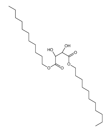 diundecyl (2R,3R)-2,3-dihydroxybutanedioate Structure