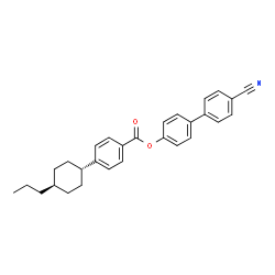 4-Cyano-4'-biphenylyl 4-(trans-4-propylcyclohexyl) benzoate结构式