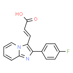 3-[2-(4-FLUORO-PHENYL)-IMIDAZO[1,2-A]PYRIDIN-3-YL]-ACRYLIC ACID结构式