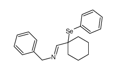 N-benzyl-1-(1-phenylselanylcyclohexyl)methanimine Structure