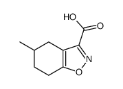 5-METHYL-4,5,6,7-TETRAHYDROBENZO[D]ISOXAZOLE-3-CARBOXYLIC ACID structure