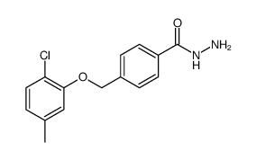 Benzoic acid, 4-[(2-chloro-5-methylphenoxy)methyl]-, hydrazide Structure